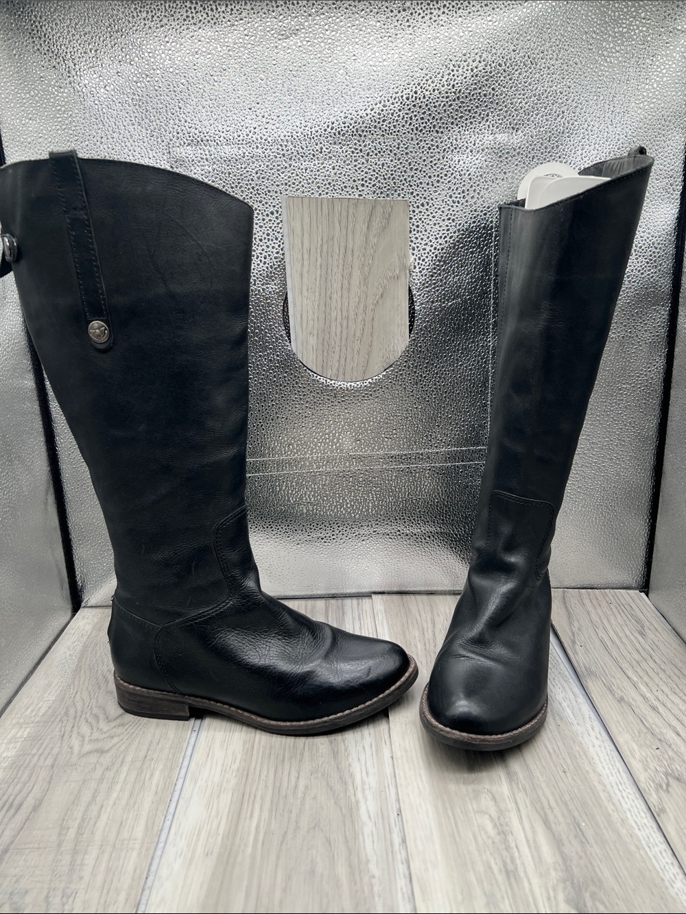 Matisse Yorker Black Riding Boots Size 6 W / WC wide calf